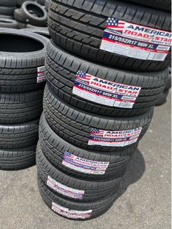 215-55/17 vendo set de llantas nuevas march America con 50,00 0 millas de garantía