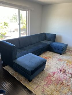 Blue Sectional Couch