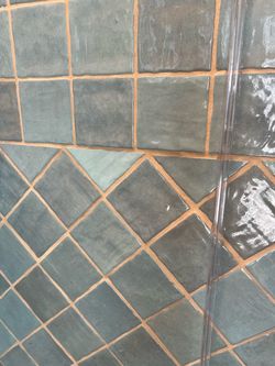 Ceramic 4x4” tiles. Bought too much.