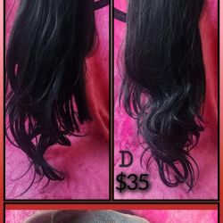 Lace Front Blk Wig Long Layers "Synthetic" 