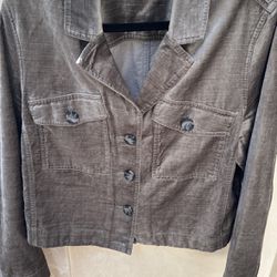 Cabi - Grayish Brown Velvet Jacket - L