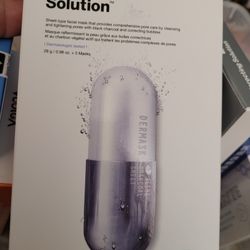 5 sheets of Dr. Jart Dermask Ultra Jet Porecting Solution Bubbling Charcoal Masks (Minimizes and purifies pores)