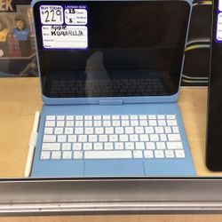 Apple iPad Model MD4A4LL/A With 128gb, Comes With Baby Blue Case, Apple Pencil And Charger Cord. Layaway Available!