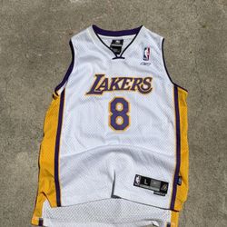 RARE Reebok NBA Los Angeles Lakers Kobe Bryant Jersey L Large 14-16 Boys