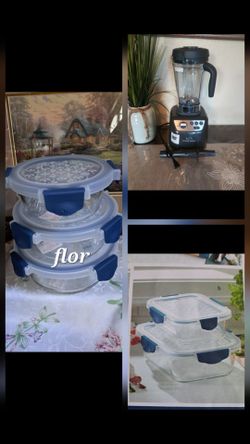 ESPECIAL DE LICUADORA Y JUEGO DE 5 RECIPIENTES PARA GUARDAR PRINCESS HOUSE TODO NUEVO EN SUS CAJAS 🌹🌷