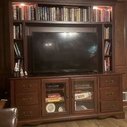 Entertainment Stand With TV