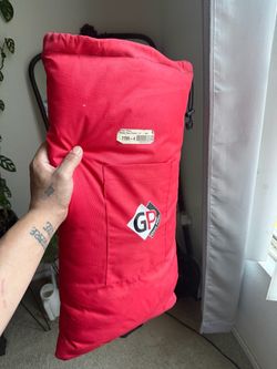 Glass Pillow Water Pipe Pouch 75" Red