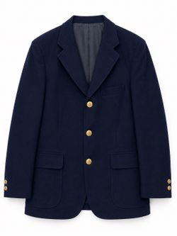 Vintage Navy Blazer Gold Nautical Buttons Men’s Sport Coat