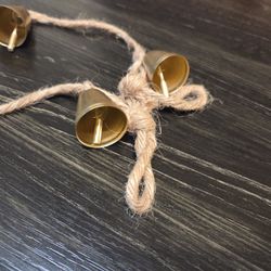 Hobby Lobby Rustic Gold Bell Garland-Total Of 4  (Holiday, Christmas, Wedding, Celebration)