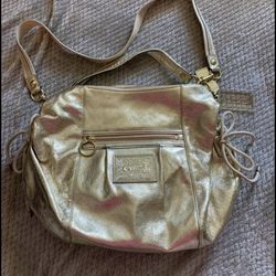Gold Coach Poppy Jazzy Shoulder Bag