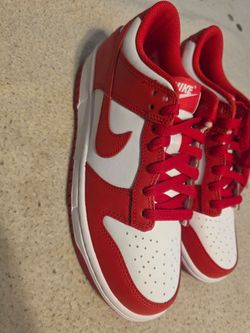 Brand new red and white nikes