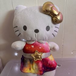 13” Sanrio Hello Kitty In Galaxy Themed Dress Stuffed Animal 
