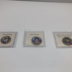 Elvis Presley Collector colorized quarters Set Of 3