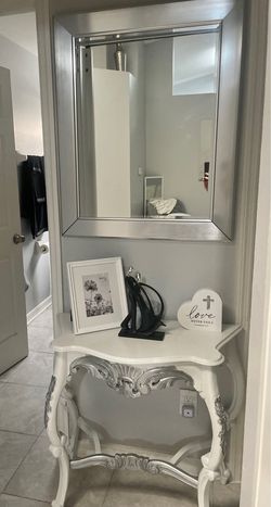 Hall table and mirror