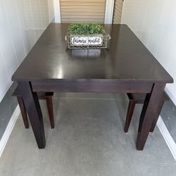 Table And 2 Benches 