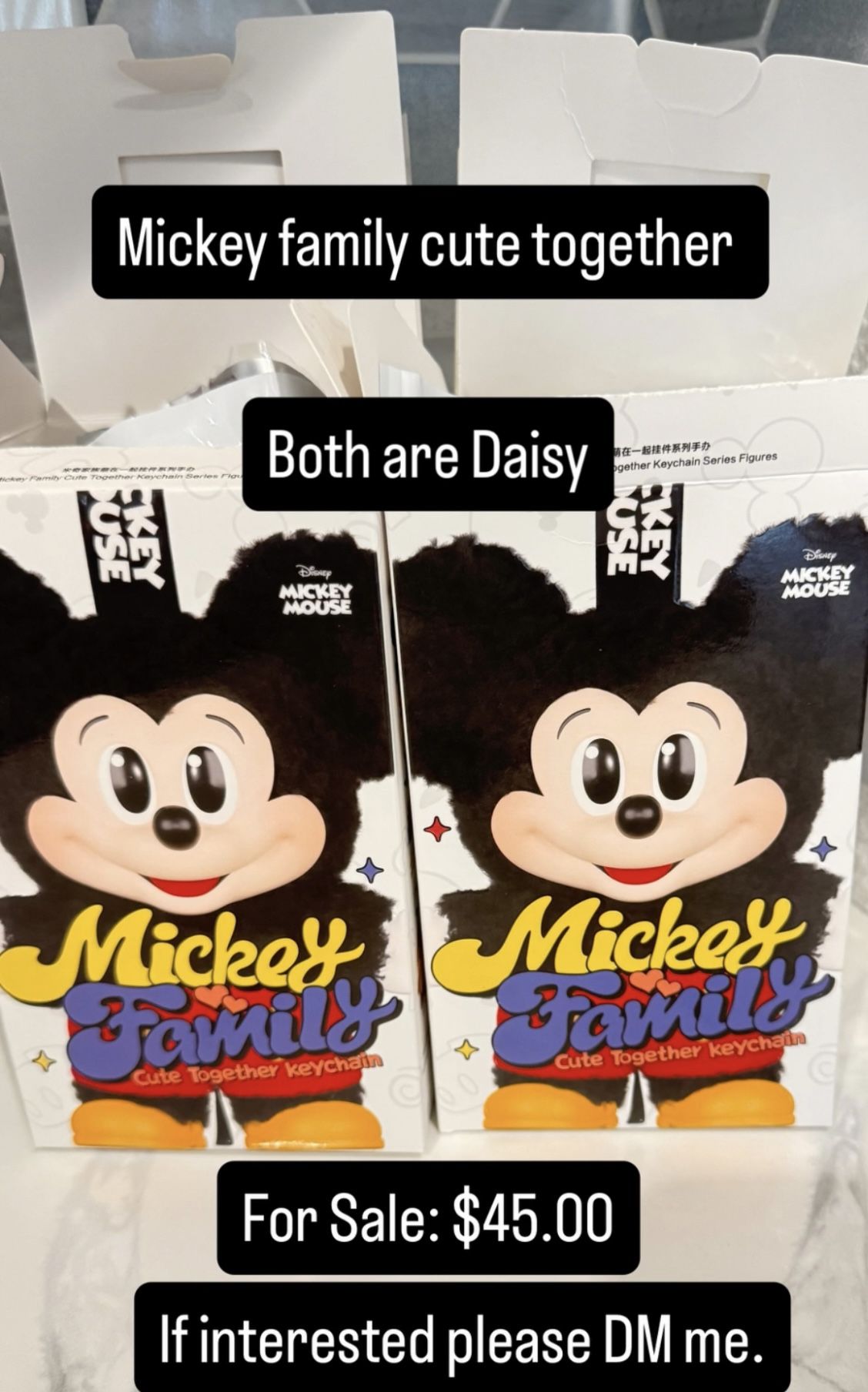 Mickey Family Cute Together Keychain