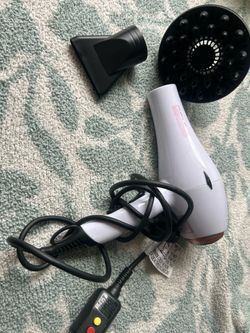 Hair dryer with attachments