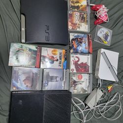 Nintendo Wii, Xbox One And Playstation 3 With Games Lot Tested And Works Will Separate 