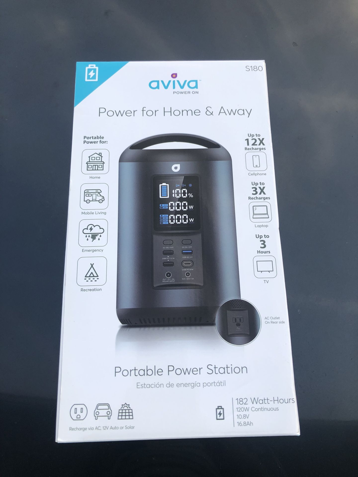 #98 Aviva Power For Home And Away Portable Power Station