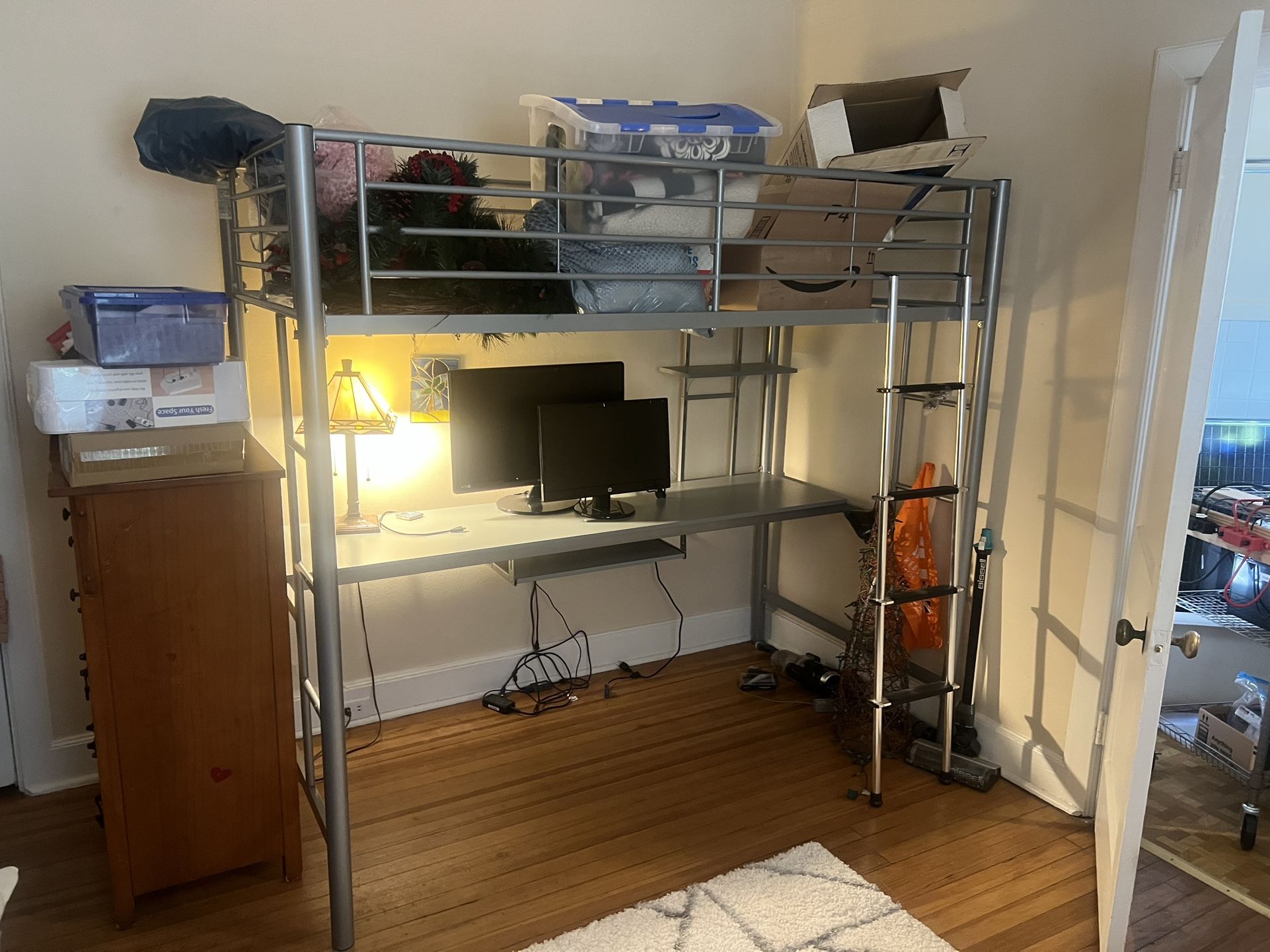 Desk/single Bed Combo Unit