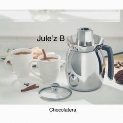 Princess House.  Chocolatera De Acero Inoxidable Nueva En Su Caja 