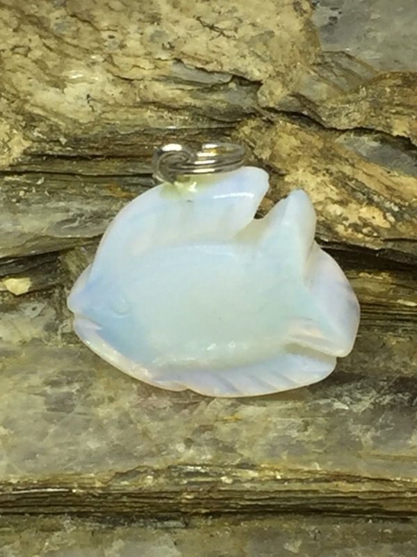 Australia Fish Shaped Carving Fire Opal