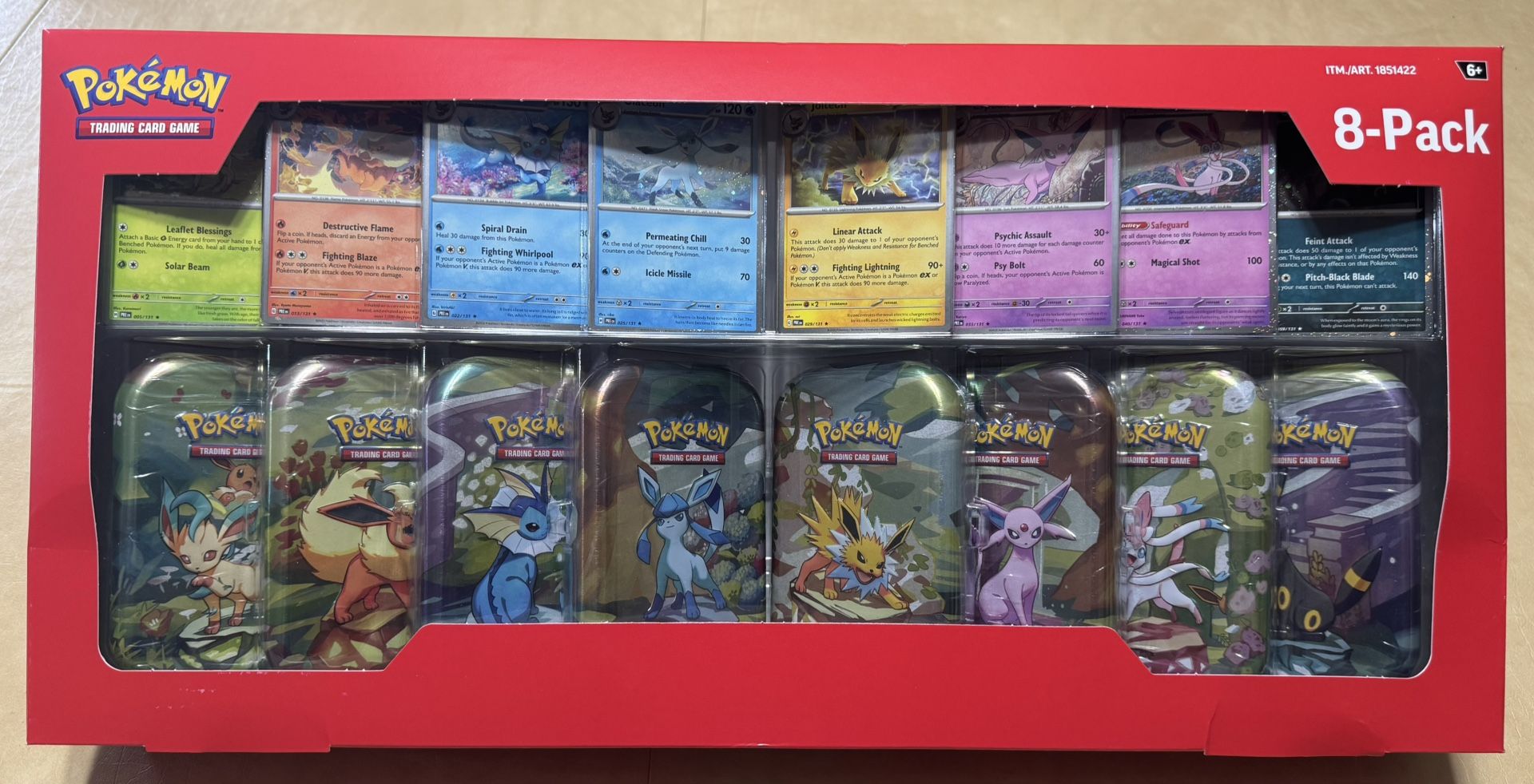 Prismatic Evolutions 8-Pack Mini Tins