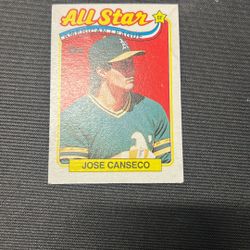 1989 Topps Jose Canseco Baseball Card #401 Mint