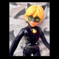 Miraculous Cat Noir Action Figure Jointed Knees & Elbows Superhero