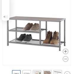 Shoe Bench with Boot Storage