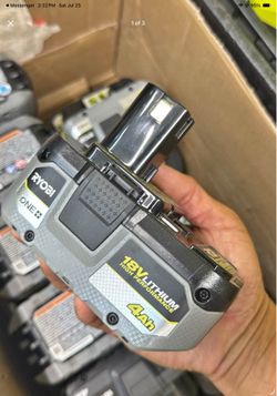 Ryobi 18v high performance 4.0ah battery each $50