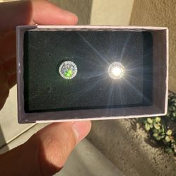 moissanite earring 1.0 carat 
