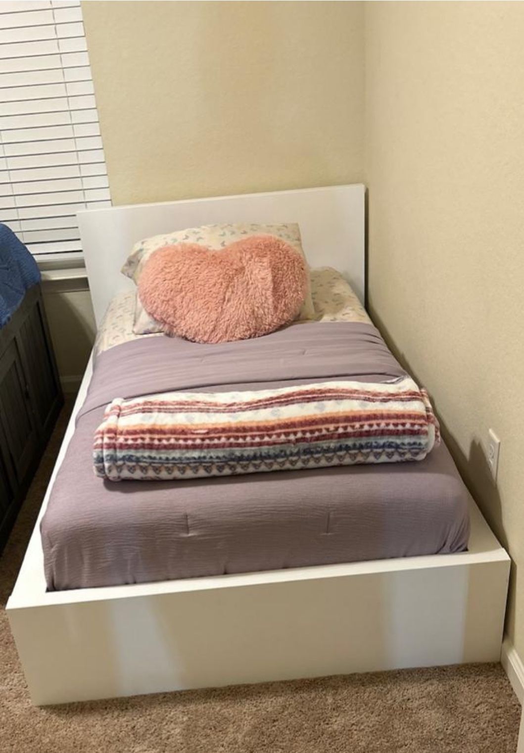 Twin White Bed Frame