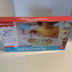 Fisher Price - Bendy Band Roll Up Drum Set - Develops Motor Skills 3+  - New