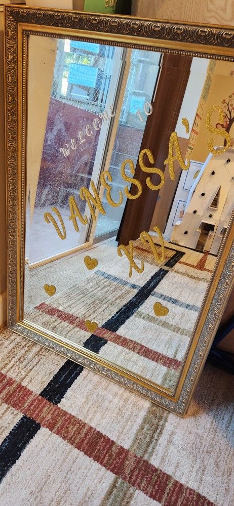 Gold Frame Mirror