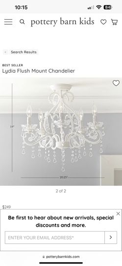 Pottery Barn Lydia Flush Mount Chandelier for Sale in Los Angeles
