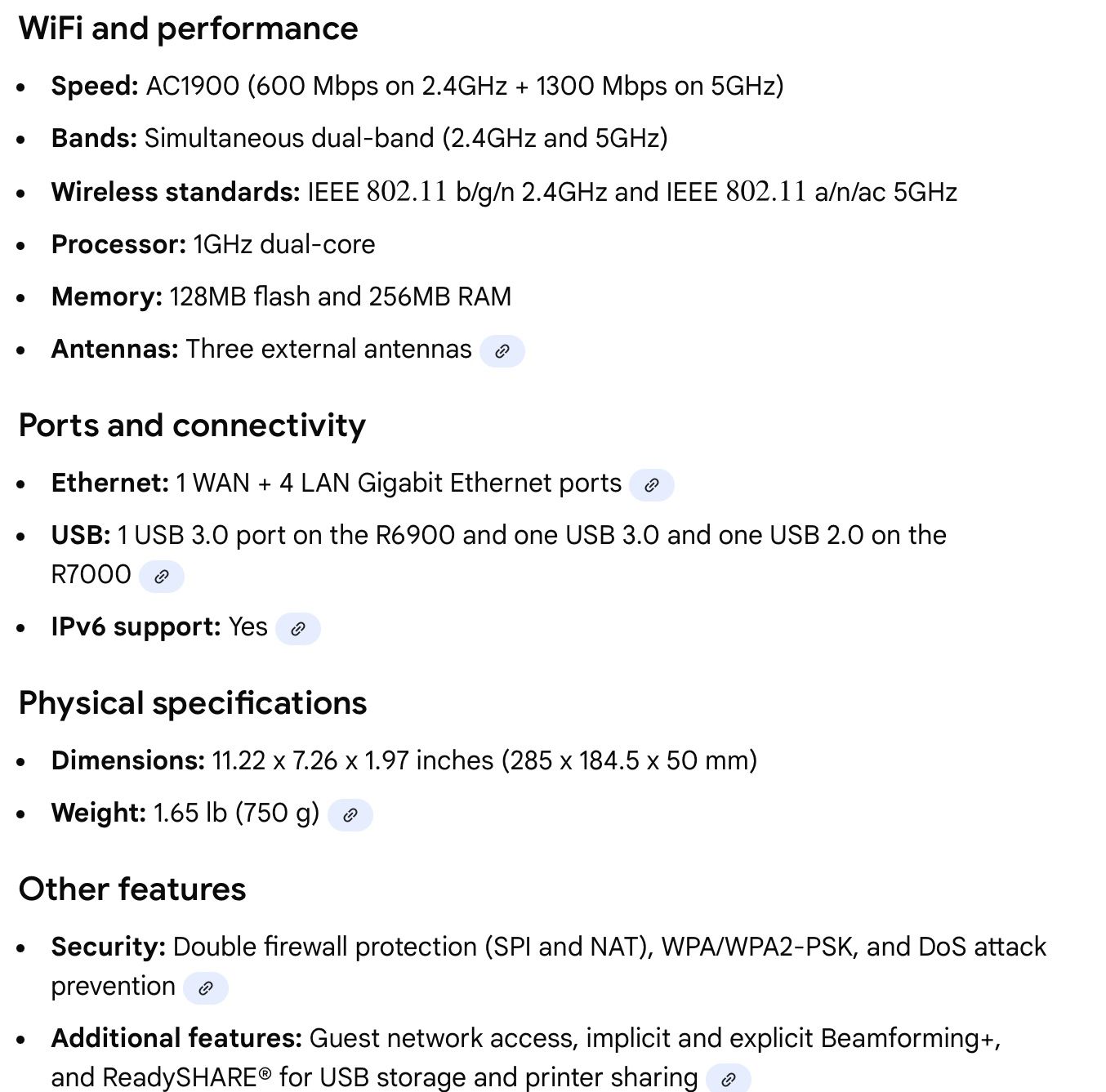 Arris SB6190 DOCSIS 3.0 Cable Modem /NETGEAR NIGHTHAWK AC1900 Dual Band WiFi Router Combo 65.00