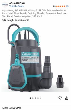 Submersible utility pump new $45