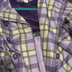 Mint Girls London Fog Rain Coat Size 7