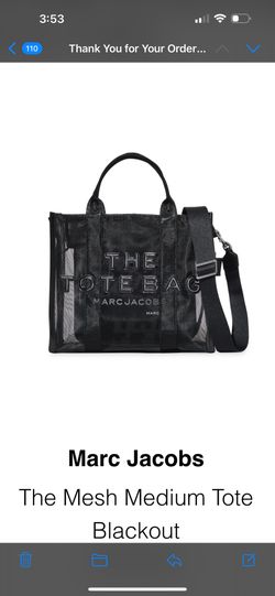 Marc Jacobs The Mesh Medium Tote Blackout