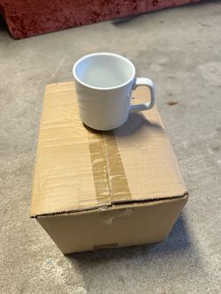 Set of 12 Delco Royal Ceramicor White Porcelain Coffee Mugs | $59 OBO