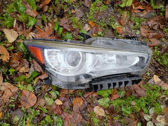  2014-2022 Infiniti Q50 w/o AFS Headlight Assembly LED Projector Headlamp OE Style Driver Left Side