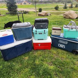 Used Ice Chest Coolers Cooler Yeti Colman Igloo Rtic Camping 