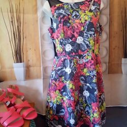 Rachel Roy Floral Mini Dress, Sz.6, like new!  Now $25!!