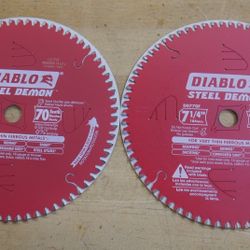 2 Diablo D0770F 7-1/4 Inch. 70 Tooth Carbide-Tipped Saw Blade for Ferrous Metal