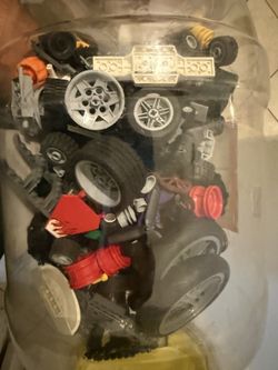 LEGO Bin - Mostly Wheels And Vehicle Parts