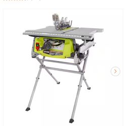 Compact Portable 15A 10” Table Saw With Collapsible Stand