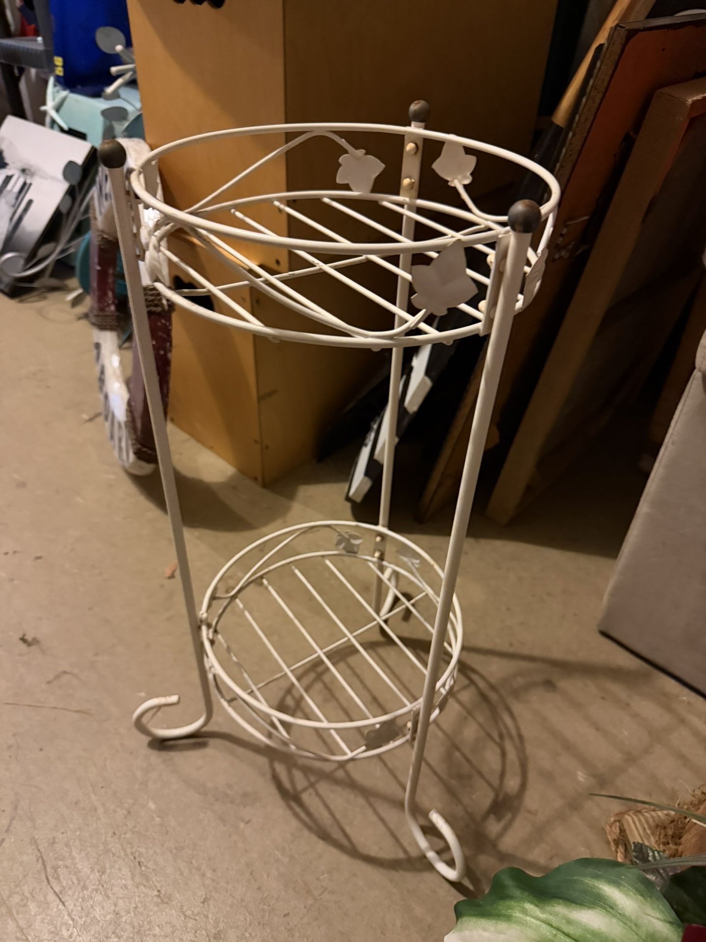 Gorgeous Heavy Metal Two Tier Plant Stand