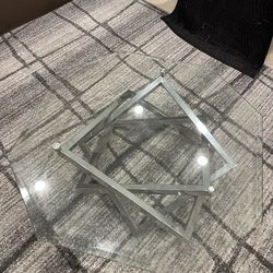 Glass center table