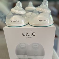 Double Elvie Pumps & Nanobébé Boob Bottles 